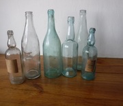 Różne stare butelki po wódce 6 sztuk 2 stare etykiety WYPRZEDAŻ ZOBACZ