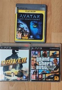 Driver San Francisco PL, GTA V PL, Avatar PS3
