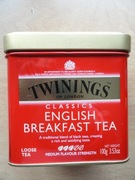 Metalowa puszka po herbacie - TWININGS - bdb