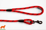 Smycz, linka treningowa dla psa 10m - Czerwona z c