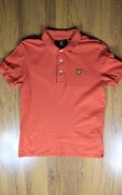 Polo Lyle and Scott r. M pomarańczowe męskie kr rękaw bawełna 