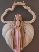 Różowy Anioł Stróż  26 cm x 54 cm