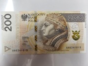 200 zł 2015 seria AA