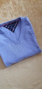 Tommy Hilfiger sweterek jasno fioletowy kaszmir L