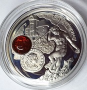 Szlak Bursztynowy "Amber Route", Gdańsk , 2011r, Ag925, N:12.000 szt