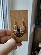 Kolczyki czekolady czekolada biała karmelową.truskawkowa 