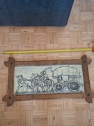 Płaskorzeźba metalowa