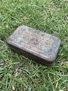 Stare pudełko puszka po tabletkach ampułkach prl