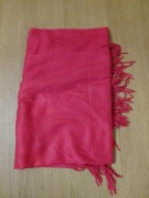 Szal Damski CACHEMIRE FEEL - Malinowy Róż - Duży 190x70 cm