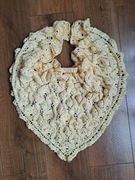 Ażurowa chusta 100% bawełna ze wzorem 3D - różne kolory - rękodzieło