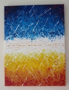 Ręcznie malowany obraz na płótnie canvas przy użyciu farby akrylowych 30x40