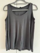 Mle Collection 38 M szary grafitowy top bez rękawów oversize