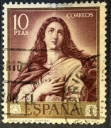 Hiszpania, obraz Niepokalana autorstwa Bartolomé Estebana Murillo, 10 peset