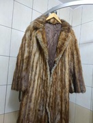 futro naturalne XL futerko real fur coat płaszcz futrzany piżmak nutria kró
