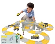 Tor CITY TRACK Elektro BUDOWA Duży Zestaw 222 el