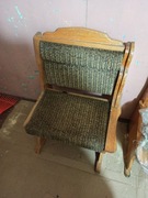 Stare Siedzisko Ława Drewniana Z Obiciem Idealna Na Działkę TANIO!!