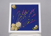 Obraz z kwiatowym motywem w żywicy 30x30