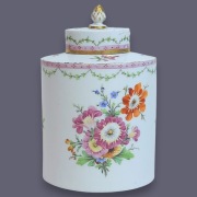 Herbatnica Furstenberg 1762-97 Fürstenberg Kwiaty Pojemnik na susz