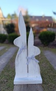 DREWNIANY ZAJĄC WIELKANOCNY 60cm/Dekoracja w stylu vintage / rustykalnym