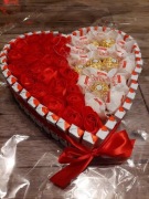 Duże Serce  Kinder wypełnione pralinkami prezent