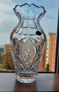 Piękny, wazon, kryształowy Bohemia. 