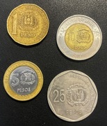 Dominikana x 4, zestaw monet