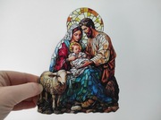 Nowy witraż witrażyk dekoracja okienna  Święta Bożego Narodzenia 