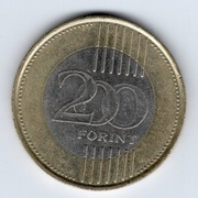 200 forintów, 2009r. Węgry. Trzecia Republika