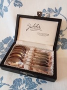 Komplet 6 srebrnych łyżeczek do kawy Rapsodia