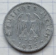 0548 Niemcy III Rzesza 50 fenigów 1935 D 