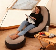 Nadmuchiwana sofa z podnóżkiem 