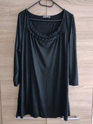 Dłuższa czarna bluzeczka wiskoza 