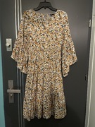 Shein sukienka modny wzór kwiaty kwiecista hit roz.36