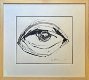 Magdalena Abakanowicz, Oko, 2008 tusz, papier, 35x40cm