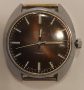 Stary zegarek męski POLIOT 17 Jewels z datownikiem. Sprawny. mechaniczny