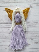 Aniołek wrzosowy podziękowanie komunia chrzest 