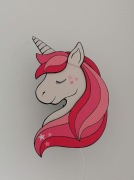 Lampa nocna jednorożec unicorn drewniana E14