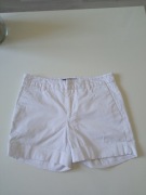 Zara Basic damskie krótkie spodenki białe r XS pas 70-74cm