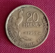 FRANCJA  20 franków 1952   / CZYTAJ  OPIS /