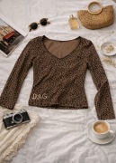 Panterkowa bluzka | leopard print | Y2K | sexy chic | styl Y2K / clubwear