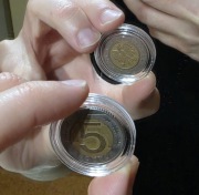 Moneta 5 złotych zł skrętka destrukt error