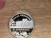 Moneta Pałac Królewski w Łazienkach 20zł 1995 rok oryginał srebro