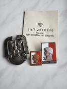 Odznaki medal przypinka LWP Wzorowy żołnierz 3 orzełek lotniczy PRL