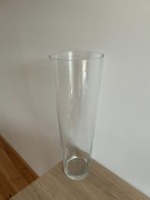 Wysoki wazon 50 cm szkło ozdobne