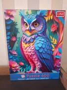 Puzzle Trefl 600 elementów edycja limitowana SOWA