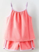 Komplet letni dla dziewczynki Zara r. 92 top i krótkie spodenki z frotte 