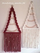 Makrama choinka dekoracje boho świeta Ozdoba świąteczna 