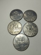 Zestaw 5 monet solidarność 1990 rok