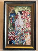 Obraz Gustava Klimta Portret Tancerki haft krzyżyk ręczna robota Ramka