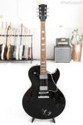2012 Gibson ES-137 Classic in Black. Signed by Johnny Winter